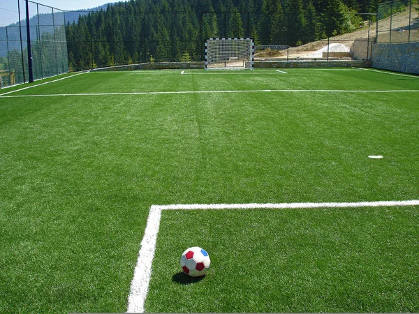 stock image Empty soccer field