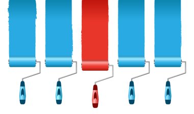 Paint rollers clipart