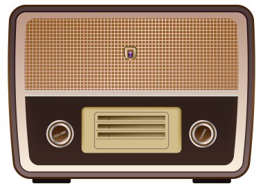 Vintage radio clipart