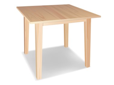 Wooden table clipart