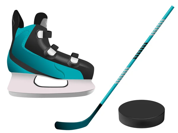 Hockey equipment — Stock Vector