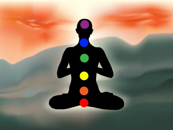 Méditation — Image vectorielle