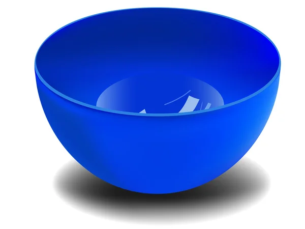 Plastic bowl — Stock Vector