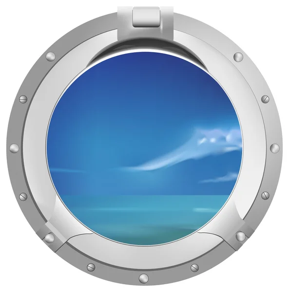 Ship window — Stock Vector