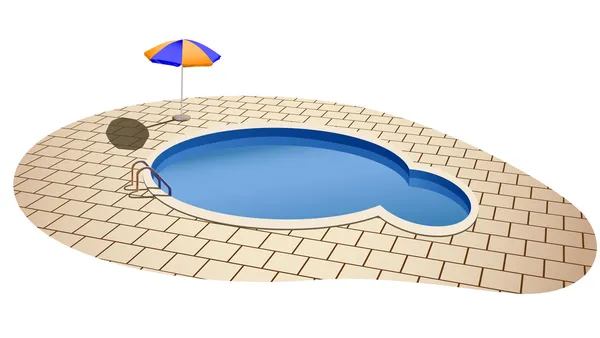 Плавальний басейн — стоковий вектор