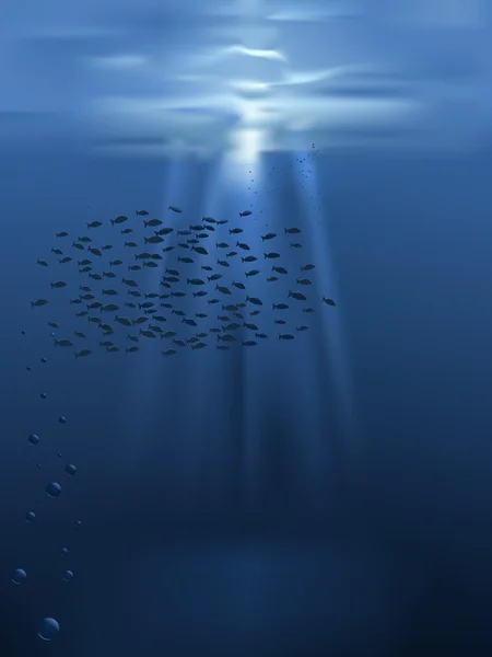 Unterwasser — Stockvektor