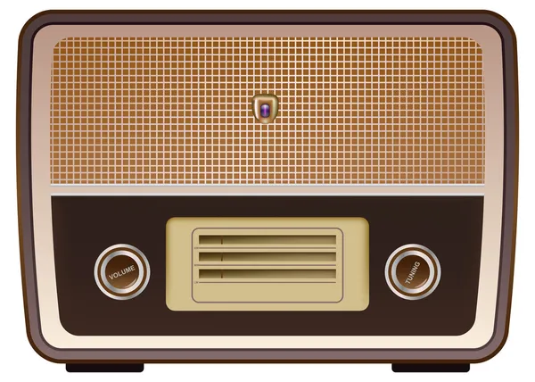 Vintage radio — Stock vektor