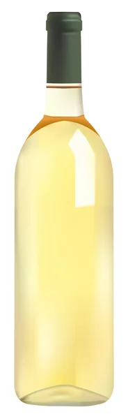 Garrafa de vinho branco — Vetor de Stock