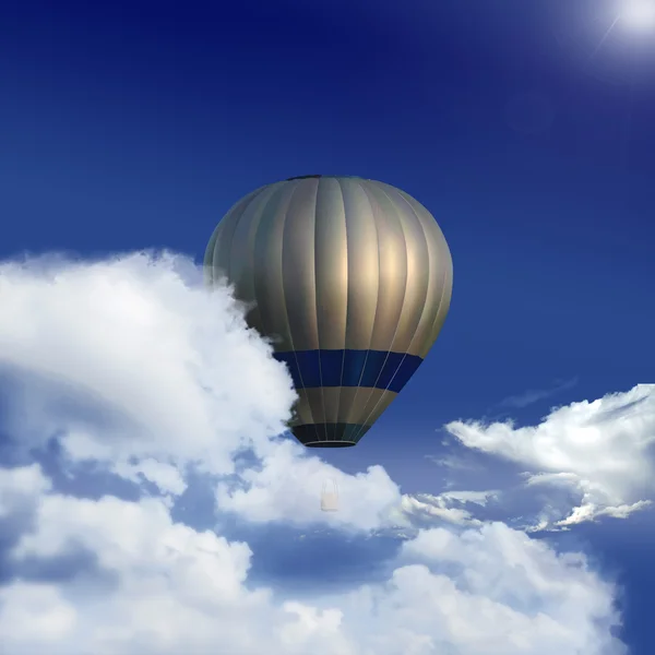 Ballong i skyn — Stockfoto