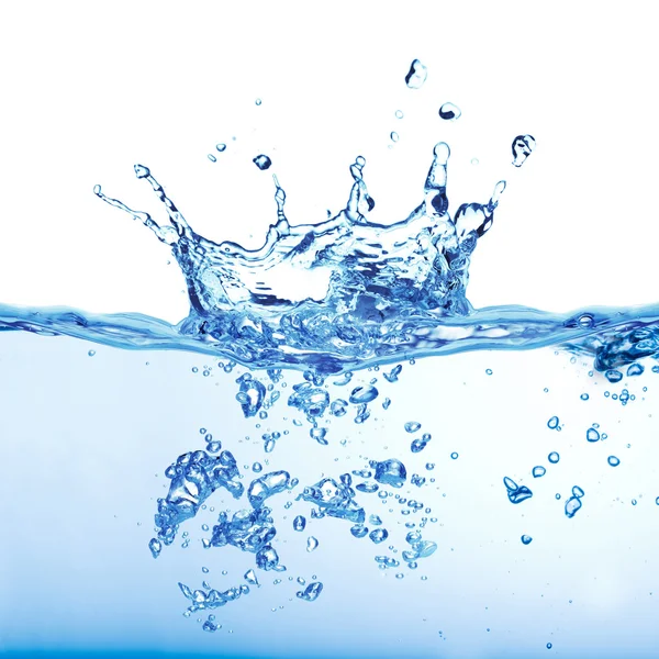 Izolované záběr šplouchání vody — Stock fotografie
