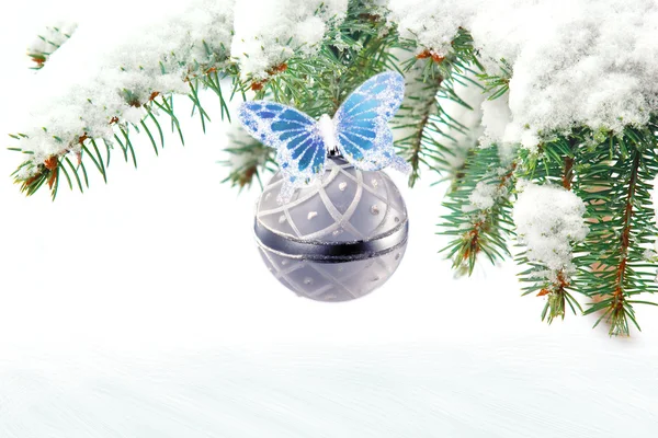 Jul och nytt år gratulationskort — Stockfoto