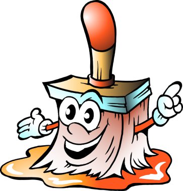 Happy Paint Brush clipart