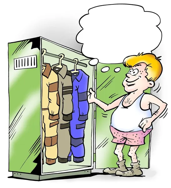 Olika jumpsuits i fungerande garderob — Stockfoto