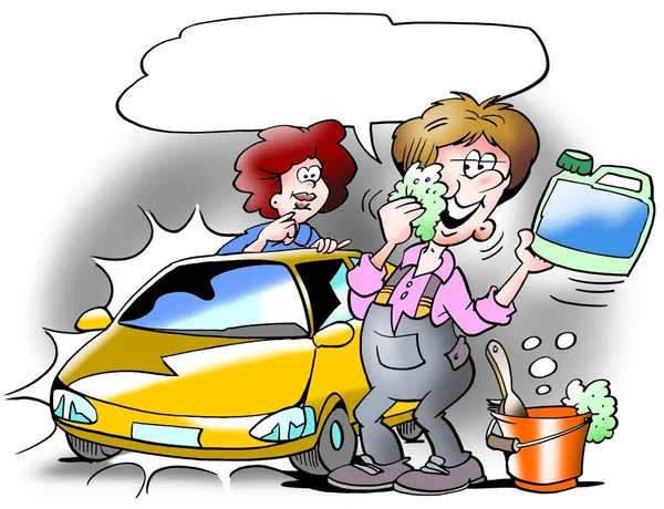 Car Wash Nano protection — Stock Photo, Image