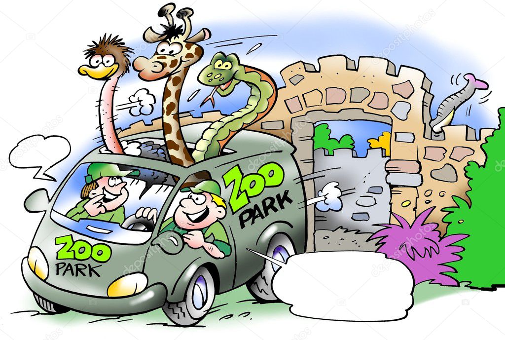 van with wild animals from africa | 图库照片 08 poul carlsen