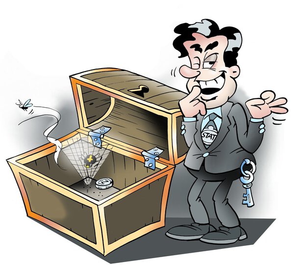 Empty treasure chest