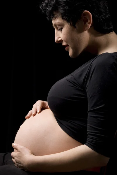 怀孕的母亲 — 图库照片