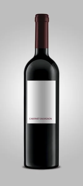 Red wine blank bottles — Stock Photo, Image