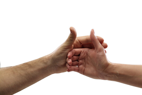 Hands joined together