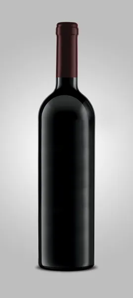 赤ワインの空ボトル — ストック写真