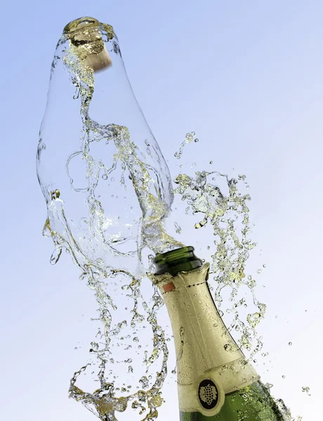 Celebration with drink champagne bubbles — Stock Photo, Image