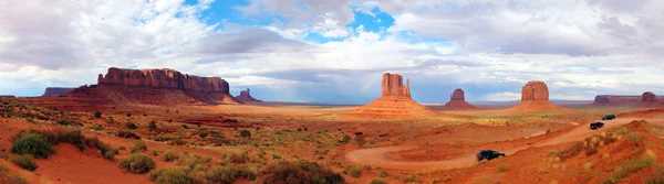 Spojené státy americké USA Panorama of Monument Valley Spojené státy americké National Park Utah Arizonafar far west — Stock fotografie