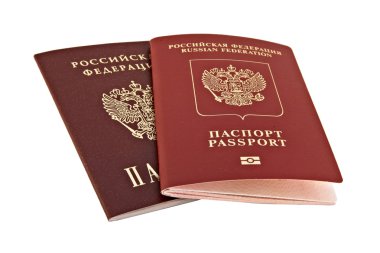 Two passports clipart