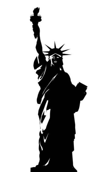 自由女神像的插图 — 图库照片