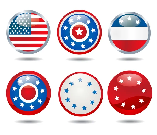Patriotic buttons — Stock Photo, Image
