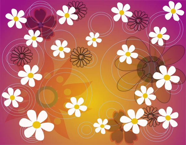 Flores coloridas de primavera EPS10 — Fotografia de Stock