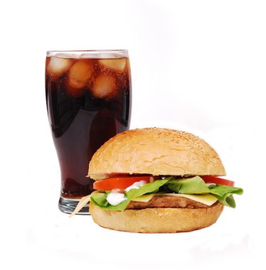 hamburger ve cola