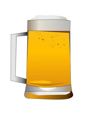 Beer alcoholic drink illustration