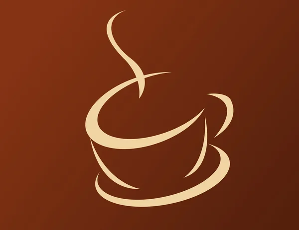 커피 한잔과 연기 — 스톡 사진