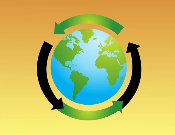 World globe illustration — Stock Photo, Image