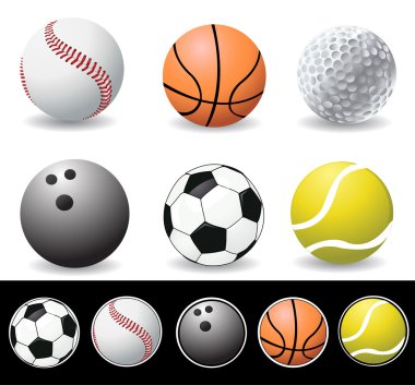  illustration of sport balls