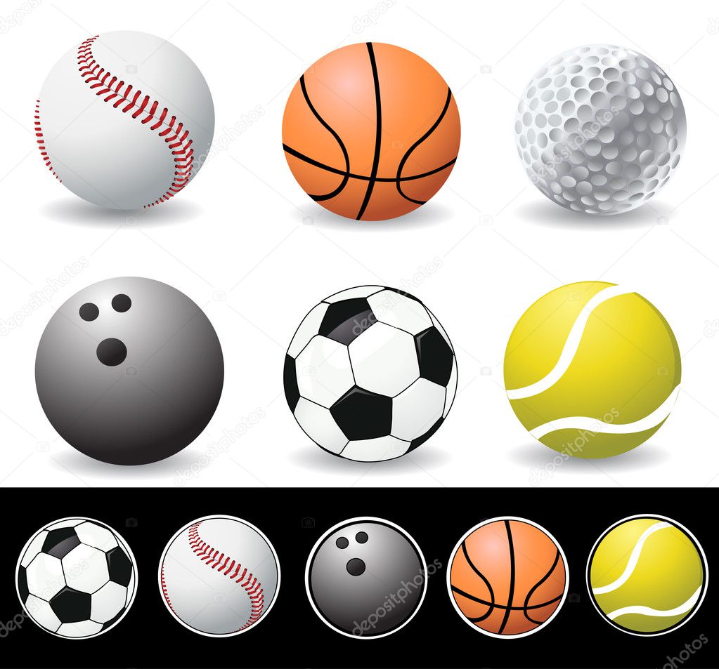  illustration of sport balls