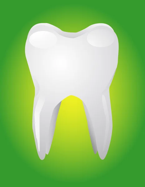 Illustration av vit tand — Stockfoto