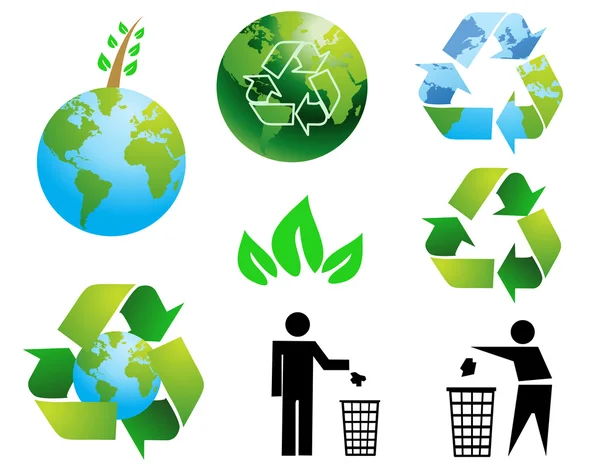 Environmental conservation symbols — Stock Photo, Image