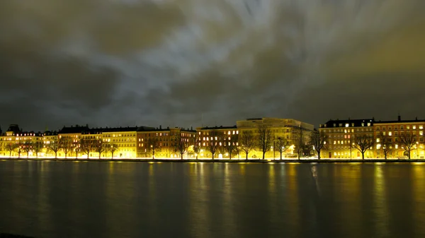 Copenhaga à noite — Fotografia de Stock