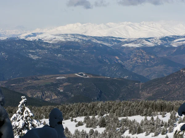Snow mountain Pyrenéerna — Stockfoto