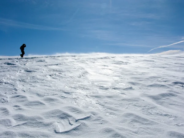Śniegiem górskie Pirenejów — Zdjęcie stockowe