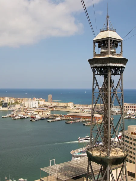 stock image Port Vell harbor area