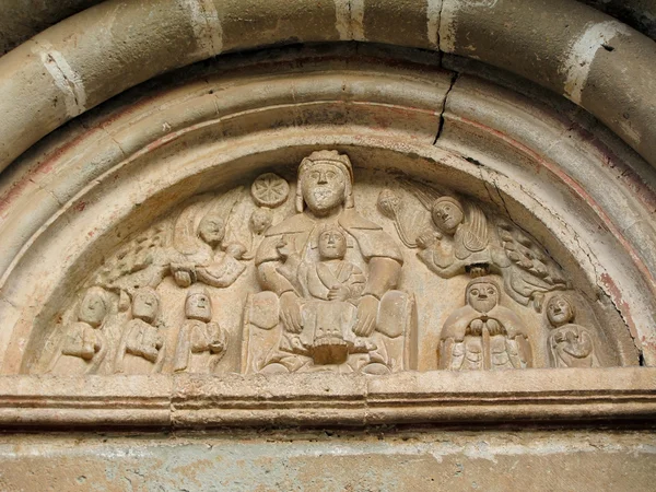 Românico arte igreja portal — Fotografia de Stock