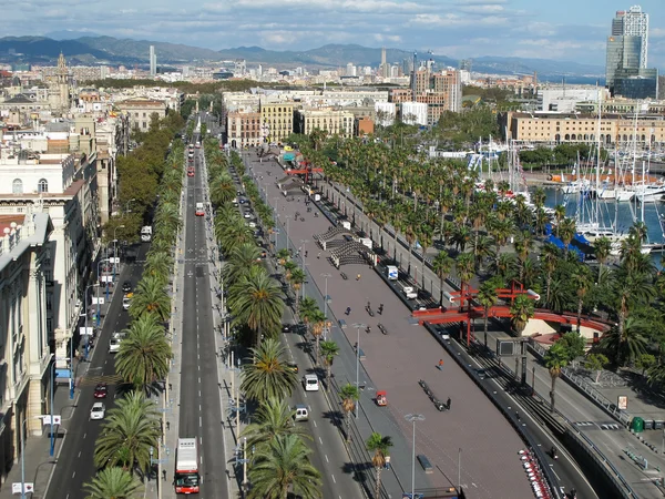Passeig de Colom, Barcelona — Stockfoto