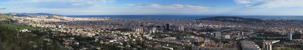 Panoramiczny widok na miasto Barcelona — Zdjęcie stockowe