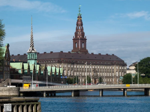 Christiansborg 궁전 코펜하겐, folketinget — 스톡 사진