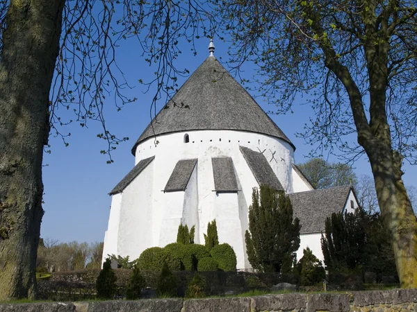 Round church bornholm — Stock Photo, Image