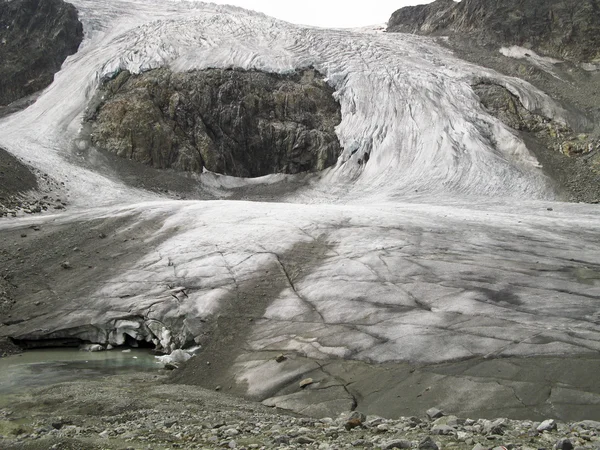 Stubai アルプスの sulzenauferner 氷河 — ストック写真