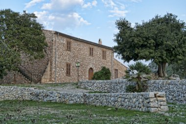 muur tekenen op een gebouw. Tarragona. Spanje