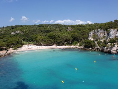 Macarelleta beach at Menorca clipart